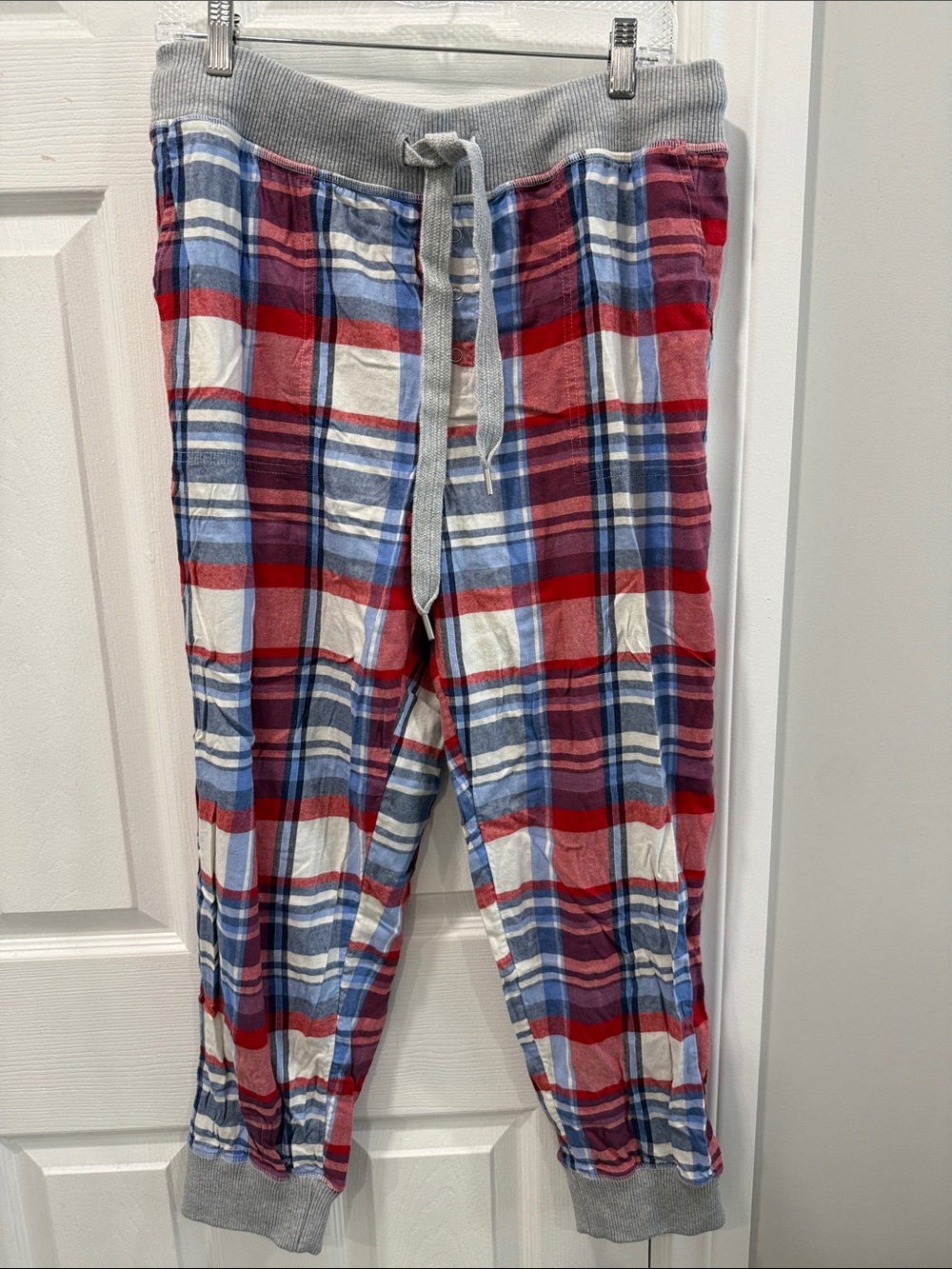 Aerie Flannel Plaid Pajama Pants Joggers size Large